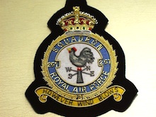 251 Squadron RAF KC wire blazer badge - Click Image to Close